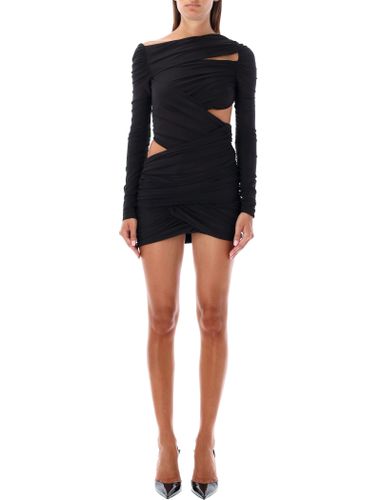 The Attico Cut Out Drap Mini Dress - The Attico - Modalova