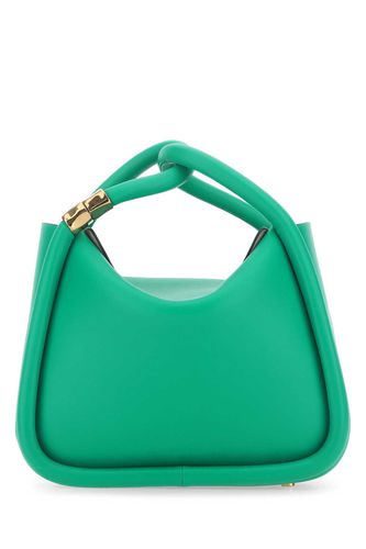 Green Leather Wonton 25 Handbag - BOYY - Modalova