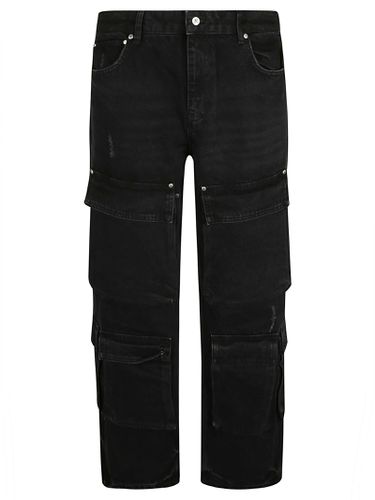 Wide Straight Leg Cargo Jeans - REPRESENT - Modalova