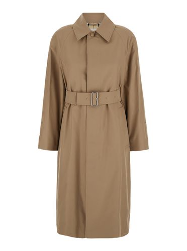 Trench Coat With Pointed Collar In Cotton Woman - Burberry - Modalova