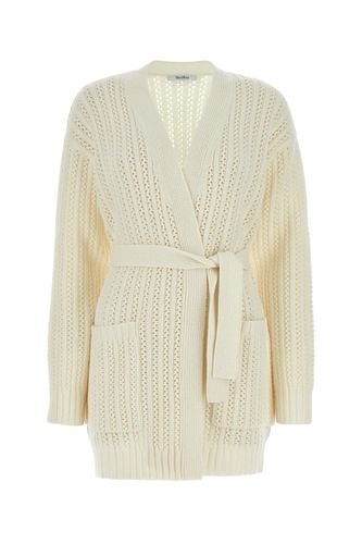 Ivory Wool Blend Balzac Cardigan - Max Mara - Modalova