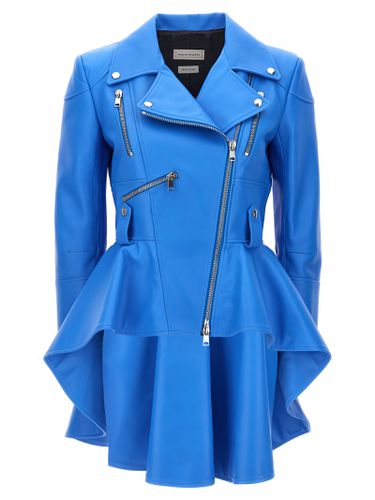 Peplum Biker Jacket - Alexander McQueen - Modalova