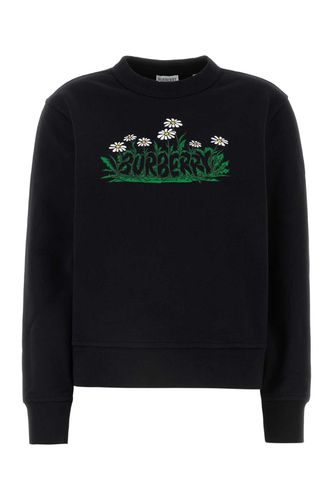 Burberry Black Cotton Sweatshirt - Burberry - Modalova