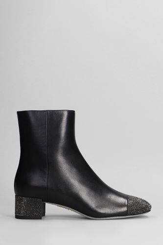 Bonnie Low Heels Ankle Boots In Leather - René Caovilla - Modalova