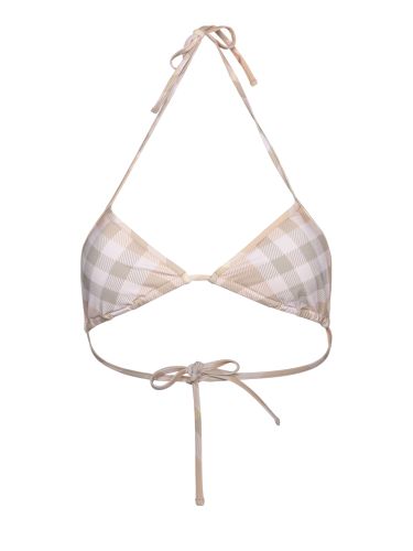 Checked Halterneck Triangle Bikini Top - Burberry - Modalova