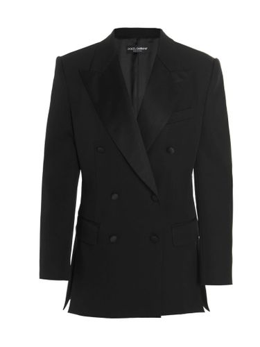 Acetate Double-breasted Blazer - Dolce & Gabbana - Modalova