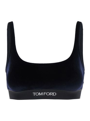 Stretch Lustrous Velour Signature Bralette - Tom Ford - Modalova