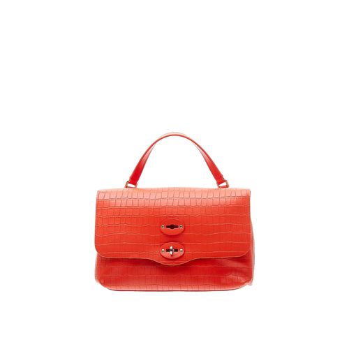 Postina S Croco Leather Bag - Zanellato - Modalova