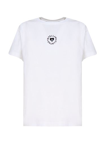 Cotton T-shirt With Circular Logo - Stella McCartney - Modalova