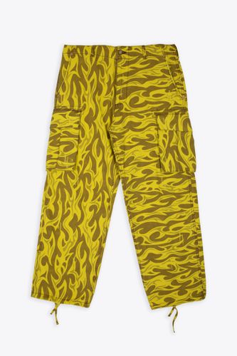 Unisex Printed Cargo Pants Woven Yellow canvas printed cargo pant - Unisex Printed Cargo Pants Woven - ERL - Modalova