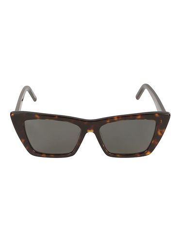 Cat Eye Frame Flame Effect Sunglasses - Saint Laurent Eyewear - Modalova
