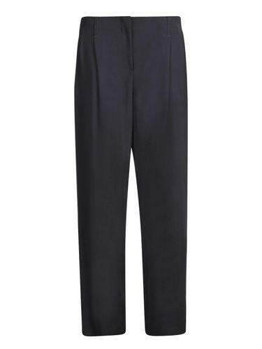 Straight Leg Pleated Trousers - Giorgio Armani - Modalova