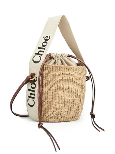 Woody Small Basket Bag In Natural Fibers - Chloé - Modalova