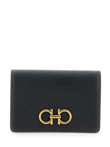Wallet With Gancino Logo In Leather Woman - Ferragamo - Modalova