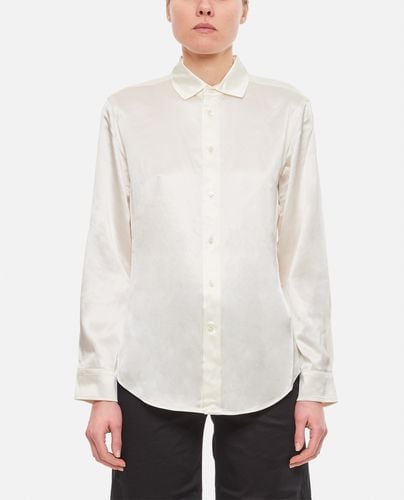 Long Sleeve Button Front Silk Shirt - Ralph Lauren - Modalova