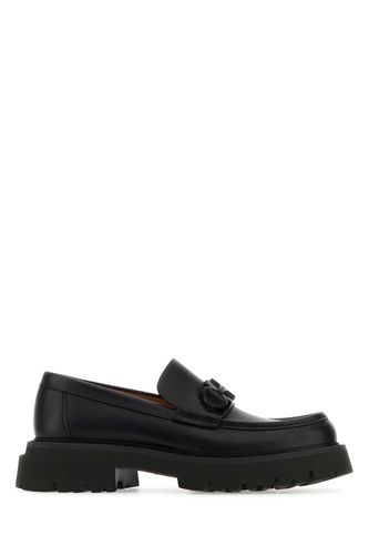 Black Leather Florian Loafers - Ferragamo - Modalova