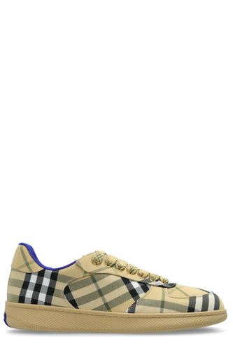 Burberry Checked Lace-up Sneakers - Burberry - Modalova