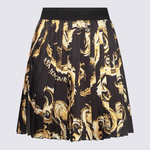 Black And Gold Skirt - Versace Jeans Couture - Modalova