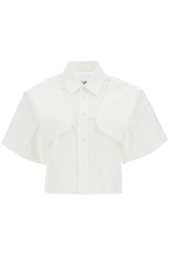 Boxy Shirt With Wide Sleeves - MM6 Maison Margiela - Modalova