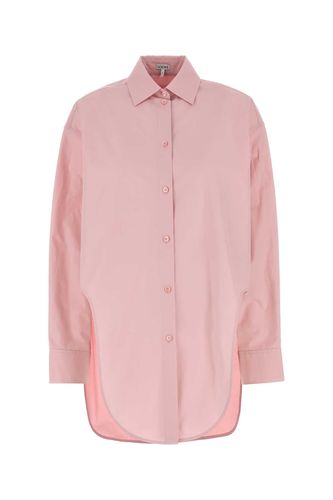 Loewe Pink Poplin Oversize Shirt - Loewe - Modalova