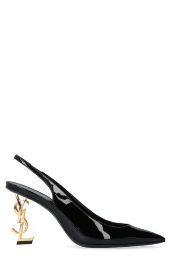 Opyum Slingback Pumps With Monogram Heel - Saint Laurent - Modalova