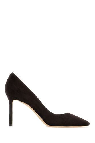 Dark Brown Suede Romy Pumps - Jimmy Choo - Modalova