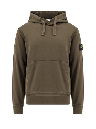 Compass Patch Drawstring Hoodie - Stone Island - Modalova