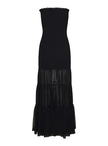 Black arabella Tiered Maxi Dress In Chiffon Woman - Rotate by Birger Christensen - Modalova