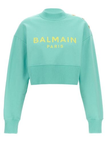 Balmain Cropped Sweatshirt - Balmain - Modalova