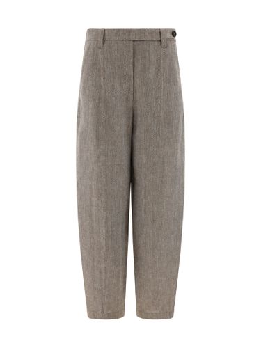 Tailored Linen Trousers - Brunello Cucinelli - Modalova