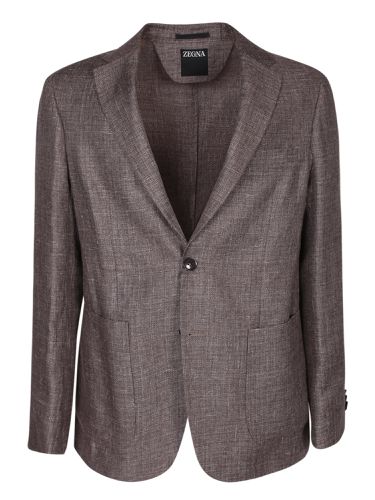 Linen And Wool Jacket In - Zegna - Modalova