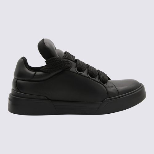 Leather Mega Skate Sneakers - Dolce & Gabbana - Modalova