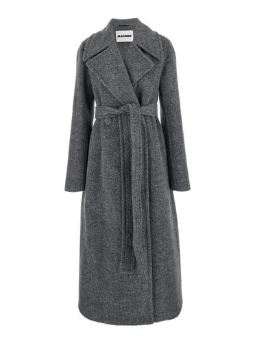 Jil Sander Grey Wool Blend Coat - Jil Sander - Modalova