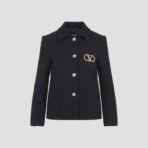 Valentino V-logo Tweed Blazer - Valentino - Modalova