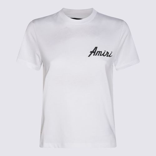 AMIRI White Cotton T-shirt - AMIRI - Modalova