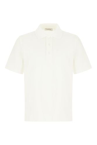 Lanvin White Piquet Polo Shirt - Lanvin - Modalova