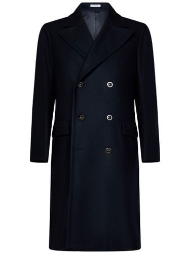 Boglioli Blue Wool Coat - Boglioli - Modalova