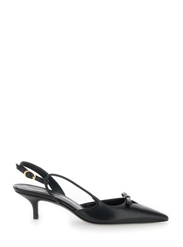 Tully Slingback Pumps With Bow Detail In Leather Woman - Stuart Weitzman - Modalova