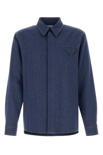 Denim Blue Drill Shirt - Bottega Veneta - Modalova