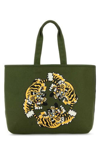 Olive Green Canvas Utility Reversible Shopping Bag - Kenzo - Modalova