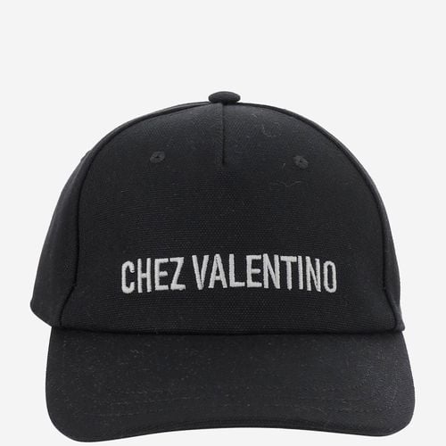 Chez Valentino Cotton Baseball Hat - Valentino Garavani - Modalova