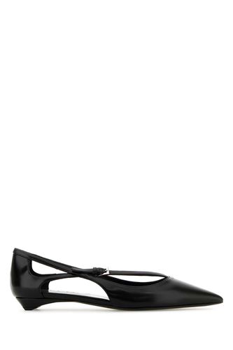 Prada Black Leather Ballerinas - Prada - Modalova