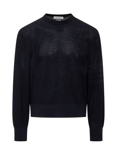 Virgin Wool 4bar Pullover - Thom Browne - Modalova