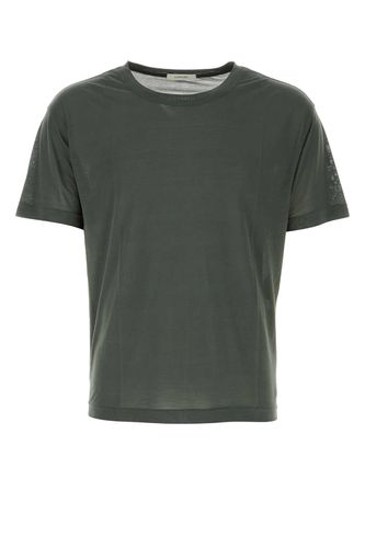 Lemaire Dark Green Silk T-shirt - Lemaire - Modalova