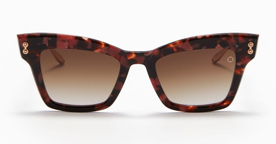 Innes - Brown Pink Swirl / Rose Gold Sunglasses - Akoni - Modalova