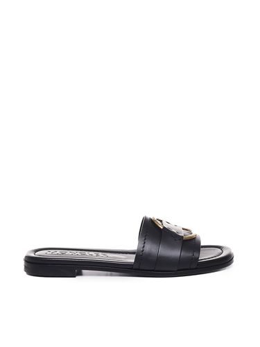 Moncler Bell Leather Logo Sandals - Moncler - Modalova