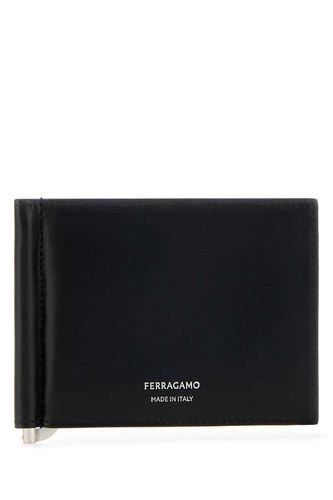 Ferragamo Black Leather Card Holder - Ferragamo - Modalova