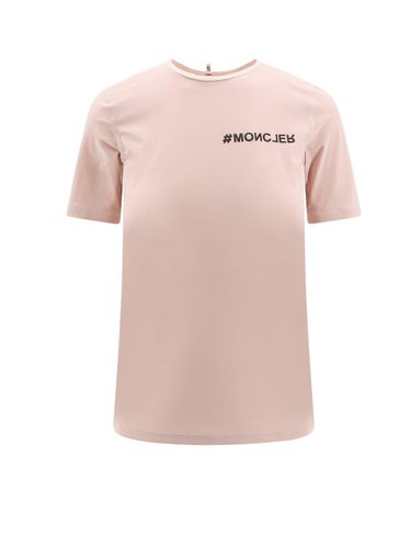 Logo Patch Crewneck T-shirt - Moncler Grenoble - Modalova