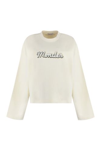 Logo Detail Cotton Sweatshirt - Moncler - Modalova