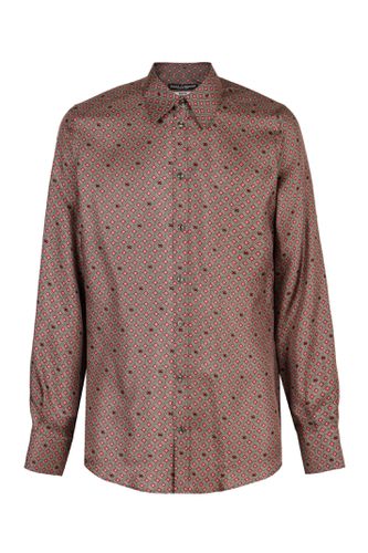 Martini Printed Silk Shirt - Dolce & Gabbana - Modalova